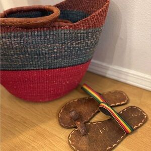 Authentic Handcrafted Jamaican Leather Sandals | Women’s Size 8